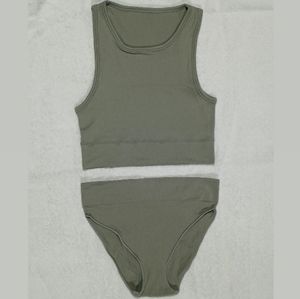 SKIMS Stretch Rib High Neck Bra & Brief